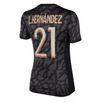Zenski Nogometni Dres Paris Saint-Germain Lucas Hernandez #21 Rezervni 2023-24 Kratak Rukav